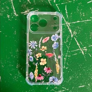 Phone 17 Pro, Screen Protector, Floral Slim Clear Case, 20H-179PH005
